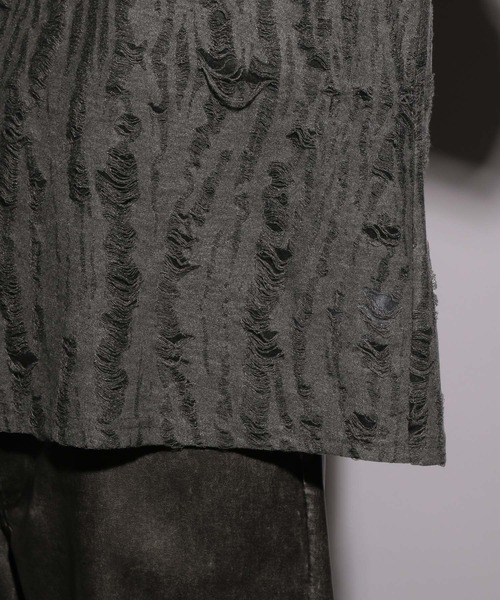 HARE（ハレ）の「【UNDERGROUND MODE】ダメージカットソー(HARE)（Tシャツ/カットソー・メンズ・ブラック/グレー・FREE）」の19枚目の写真