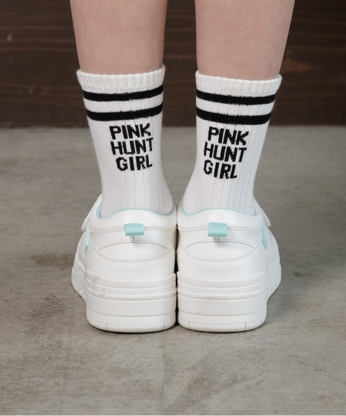 PINKHUNT(ピンクハント)の「PINKHUNT ピンクハント 配色スニーカー 0408(スニーカー・キッズ・ホワイト/ライトブルー・M size/L size/S size)」の6枚目の写真