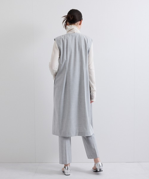 ketty(ケティ)の「梳毛合繊ジレワンピース≪手洗い可能≫(ワンピース・レディース・ブラック/ベージュ/ライトグレー・M)」の10枚目の写真