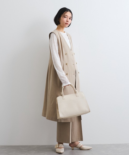 ketty(ケティ)の「梳毛合繊ジレワンピース≪手洗い可能≫(ワンピース・レディース・ブラック/ベージュ/ライトグレー・M)」の15枚目の写真