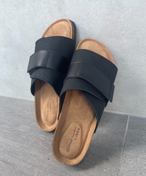 ikka（イッカ）の「ワンベルトサンダル（サンダル・メンズ・ダークブラウン/ブラック・M/L/XL）」の2枚目の写真