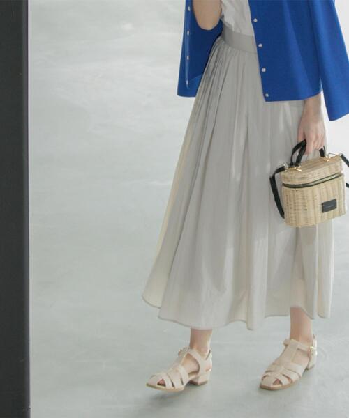 セール】シアーヴィンテージイージーフレアスカート【洗濯機洗い可