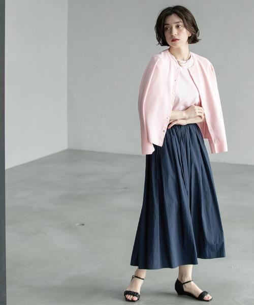 セール】シアーヴィンテージイージーフレアスカート【洗濯機洗い可