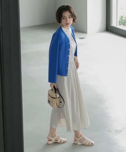 OPAQUE.CLIP（オペークドットクリップ）の「シアーヴィンテージイージーフレアスカート【洗濯機洗い可】（スカート・レディース・チャコールグレー/ライトグレー/ブルー系その他/ネイビー・36/38/40/42）」の13枚目の写真