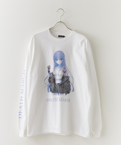 LONELY/論理(ロンリー)の「LONELY(論理)/ロンリー HIKARI& collaboration DEATH MARCH LONG LSEEVE 長袖Tシャツ ロンT(Tシャツ/カットソー・メンズ・ホワイト/ブラック/ピンク・M/L/XL)」の10枚目の写真