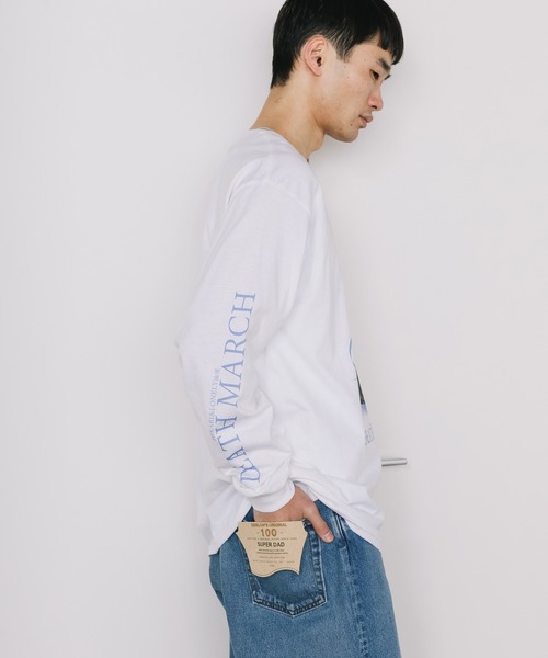 LONELY/論理(ロンリー)の「LONELY(論理)/ロンリー HIKARI& collaboration DEATH MARCH LONG LSEEVE 長袖Tシャツ ロンT(Tシャツ/カットソー・メンズ・ホワイト/ブラック/ピンク・M/L/XL)」の12枚目の写真
