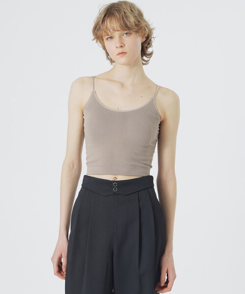 LOVELESS（ラブレス）の「カップ付きキャミソール（キャミソール・レディース・ブラウン系その他3/ブラック/オフホワイト・36）」の3枚目の写真