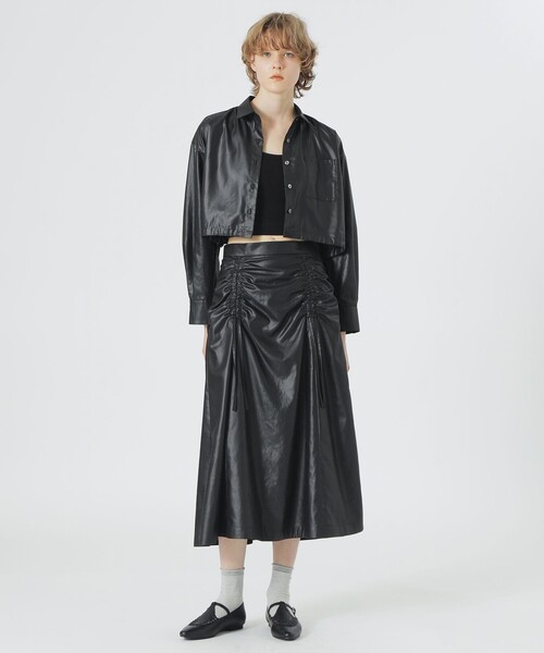 LOVELESS（ラブレス）の「カップ付きキャミソール（キャミソール・レディース・ブラウン系その他3/ブラック/オフホワイト・36）」の6枚目の写真