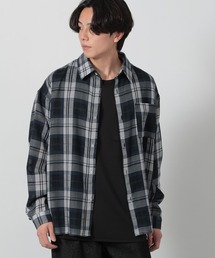 LAKOLE | メッシュチェックシャツ長袖 / 292433(シャツ/ブラウス)