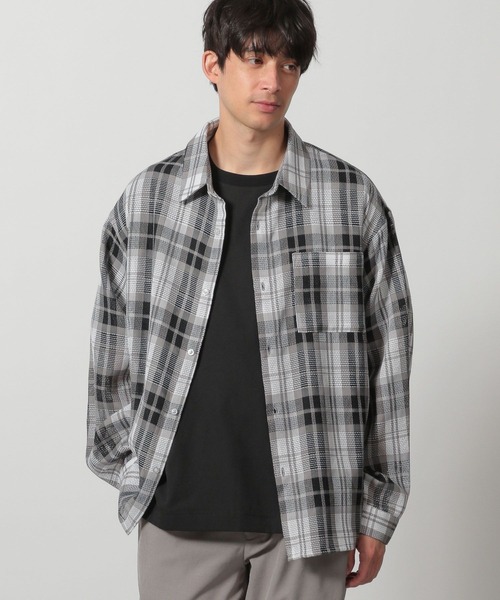 Cityさん用 セール】メッシュチェックシャツ長袖 / 292433（シャツ/ブラウス