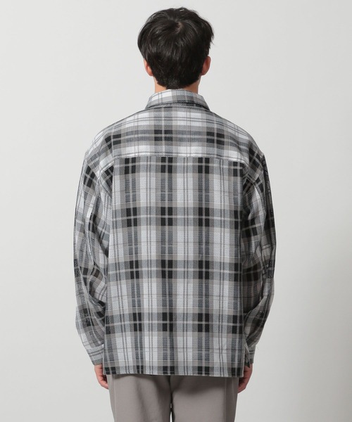 LAKOLE（ラコレ）の「メッシュチェックシャツ長袖 / 292433（シャツ/ブラウス・メンズ・ネイビー/レッド/グレー・MEDIUM/LARGE）」の12枚目の写真