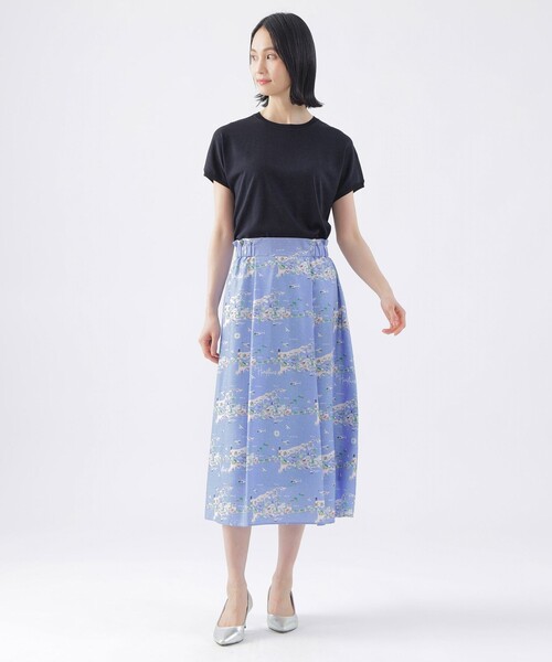 TRANS WORK(トランスワーク)の「【ウォッシャブル】ヴィスコースストレッチフレンチスリーブニット(ニット/セーター・レディース・ネイビー/ブルー系その他4/ベージュ・38/40)」の10枚目の写真