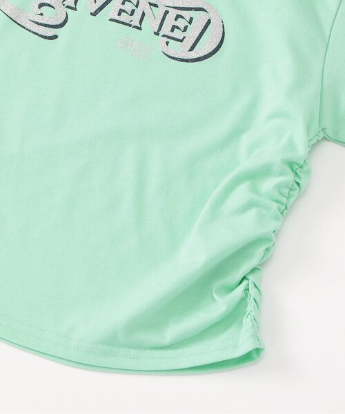 algy（アルジー）の「ラメプリントシャーリング半袖T（Tシャツ/カットソー・キッズ・ミント/チャコール/オフホワイト・SMALL/MEDIUM/X-SMALL/XX-SMALL）」の13枚目の写真