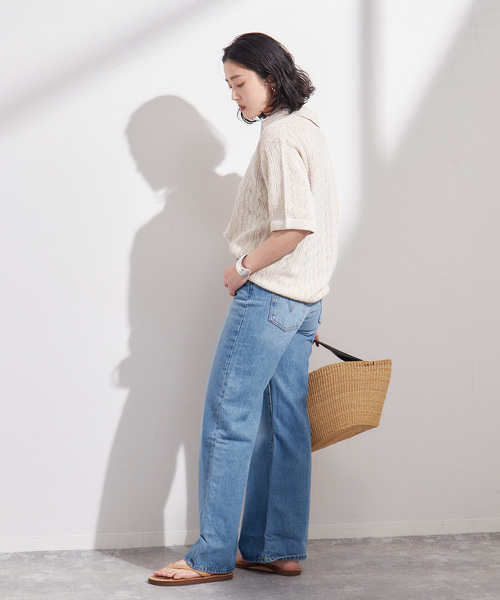 Levi’s MADE&CRAFTED(リーバイスメードアンドクラフテッド)の「【LEVI’S/リーバイス】RIBCAGE WIDE LEG H 223:デニム(デニムパンツ・レディース・サックスブルー・27/26/25)」の3枚目の写真