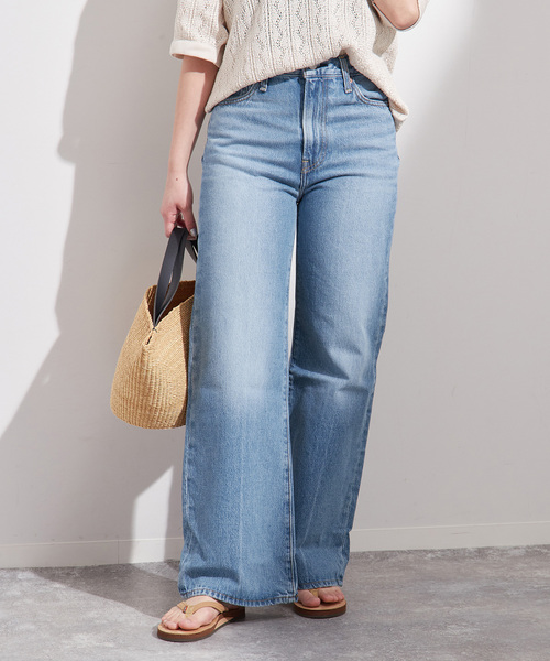 Levi’s MADE&CRAFTED(リーバイスメードアンドクラフテッド)の「【LEVI’S/リーバイス】RIBCAGE WIDE LEG H 223:デニム(デニムパンツ・レディース・サックスブルー・27/26/25)」の4枚目の写真