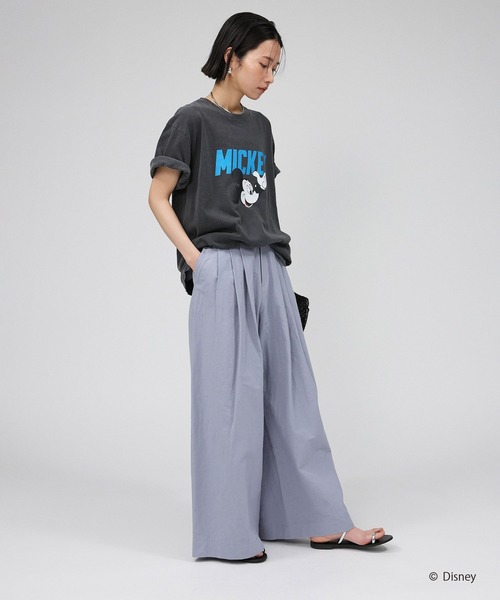 GOOD ROCK SPEED（グッドロックスピード）の「【GOOD ROCK SPEED】MICKEY MOUSE T（Tシャツ/カットソー・レディース・ホワイト/チャコール・フリー）」の17枚目の写真