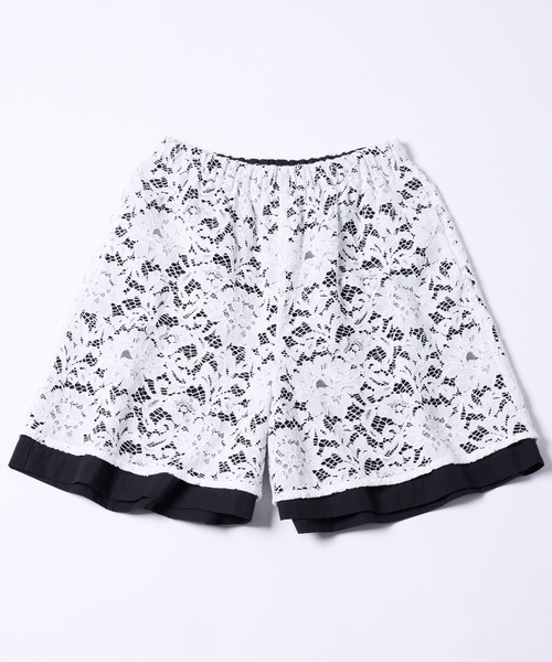 AIVER（アイバー）の「AIVER　コードレースレイヤードバギーショートパンツ（その他パンツ・メンズ・ホワイト×ブラック/ブラック・LARGE/MEDIUM/SMALL）」の19枚目の写真