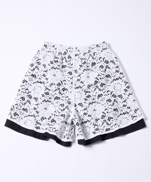 AIVER（アイバー）の「AIVER　コードレースレイヤードバギーショートパンツ（その他パンツ・メンズ・ホワイト×ブラック/ブラック・LARGE/MEDIUM/SMALL）」の21枚目の写真