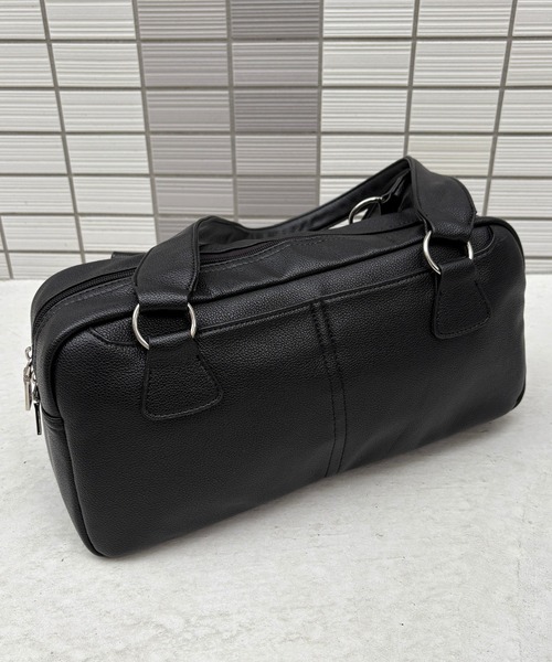 Tomieco(トミエコ)の「トートバッグ 横長ボックスタイプ マチも広く荷物もしっかり収納(トートバッグ・レディース・ベージュ/ブラック/シルバー・FREE)」の4枚目の写真