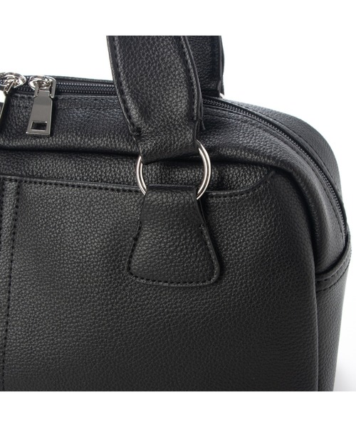 Tomieco(トミエコ)の「トートバッグ 横長ボックスタイプ マチも広く荷物もしっかり収納(トートバッグ・レディース・ベージュ/ブラック/シルバー・FREE)」の7枚目の写真