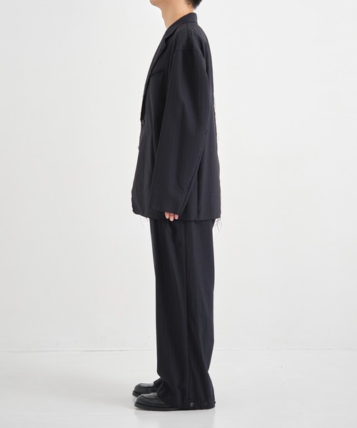 CONZ(コンズ)の「別注wool brainer pants(スラックス・メンズ・ストライプ/ダークグレー・L)」の16枚目の写真