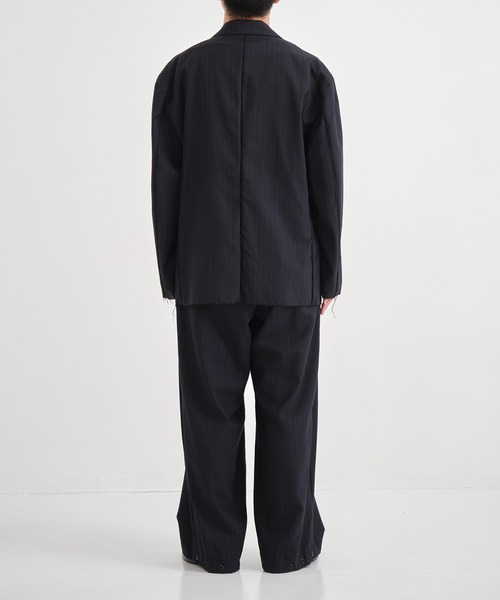 CONZ(コンズ)の「別注wool brainer pants(スラックス・メンズ・ストライプ/ダークグレー・L)」の17枚目の写真