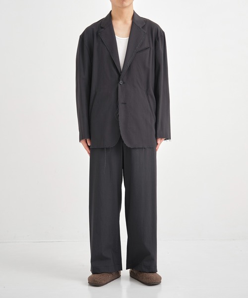 CONZ(コンズ)の「別注wool brainer pants(スラックス・メンズ・ストライプ/ダークグレー・L)」の3枚目の写真
