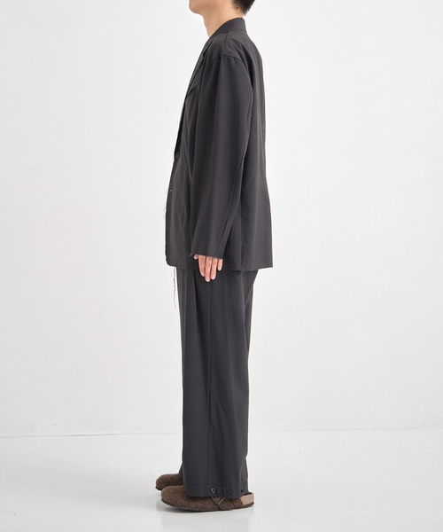 CONZ(コンズ)の「別注wool brainer pants(スラックス・メンズ・ストライプ/ダークグレー・L)」の4枚目の写真