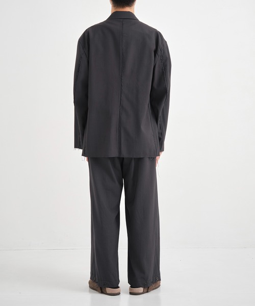 CONZ(コンズ)の「別注wool brainer pants(スラックス・メンズ・ストライプ/ダークグレー・L)」の5枚目の写真