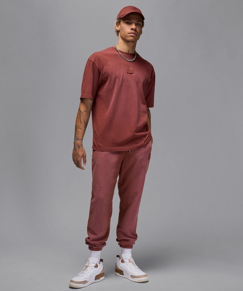 JORDAN BRAND(ジョーダンブランド)の「JORDAN BRAND WSH 85 S/S CREW FZ1914(Tシャツ/カットソー・メンズ・ライトブルー/バーガンディー・M/XL/L)」の4枚目の写真