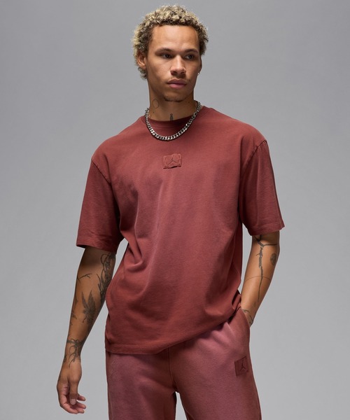 JORDAN BRAND(ジョーダンブランド)の「JORDAN BRAND WSH 85 S/S CREW FZ1914(Tシャツ/カットソー・メンズ・ライトブルー/バーガンディー・M/XL/L)」の10枚目の写真