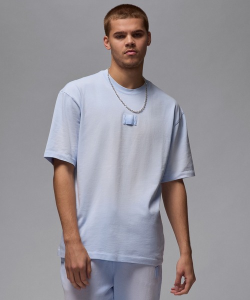 JORDAN BRAND(ジョーダンブランド)の「JORDAN BRAND WSH 85 S/S CREW FZ1914(Tシャツ/カットソー・メンズ・ライトブルー/バーガンディー・M/XL/L)」の9枚目の写真