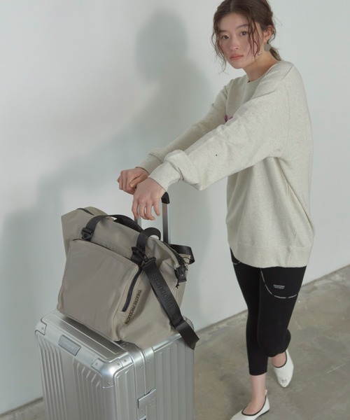 THEATRE PRODUCTS(シアタープロダクツ)の「ナイロンツイル2wayショルダーバッグL/キャリーオンバッグ / 旅行バッグ(ショルダーバッグ・レディース・ブラック/グレー・FREE)」の22枚目の写真