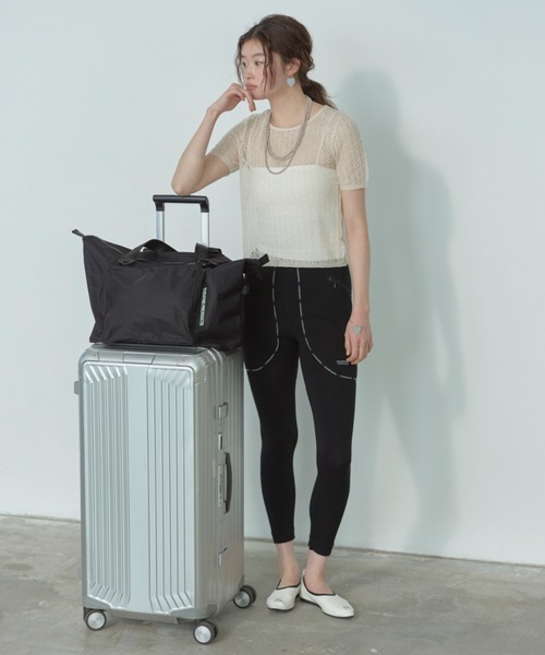 THEATRE PRODUCTS(シアタープロダクツ)の「ナイロンツイル2wayショルダーバッグL/キャリーオンバッグ / 旅行バッグ(ショルダーバッグ・レディース・ブラック/グレー・FREE)」の8枚目の写真