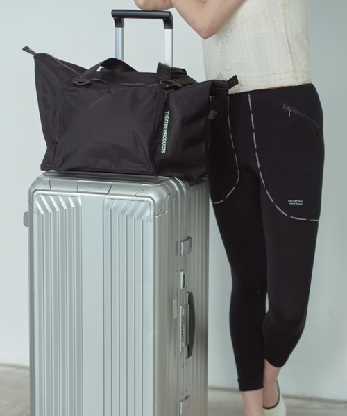 THEATRE PRODUCTS(シアタープロダクツ)の「ナイロンツイル2wayショルダーバッグL/キャリーオンバッグ / 旅行バッグ(ショルダーバッグ・レディース・ブラック/グレー・FREE)」の9枚目の写真