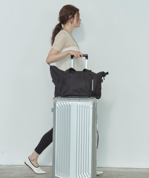 THEATRE PRODUCTS(シアタープロダクツ)の「ナイロンツイル2wayショルダーバッグL/キャリーオンバッグ / 旅行バッグ(ショルダーバッグ・レディース・ブラック/グレー・FREE)」の10枚目の写真