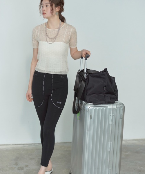 THEATRE PRODUCTS(シアタープロダクツ)の「ナイロンツイル2wayショルダーバッグL/キャリーオンバッグ / 旅行バッグ(ショルダーバッグ・レディース・ブラック/グレー・FREE)」の11枚目の写真