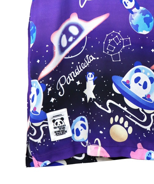 PANDIESTA(パンディエスタ)の「スペースパンダアロハシャツ(M2)(シャツ/ブラウス・メンズ・ブラック/パープル/ベージュ・L/M/XL/XXL)」の10枚目の写真