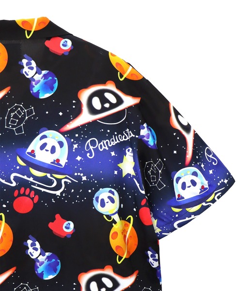 PANDIESTA(パンディエスタ)の「スペースパンダアロハシャツ(M2)(シャツ/ブラウス・メンズ・ブラック/パープル/ベージュ・L/M/XL/XXL)」の16枚目の写真