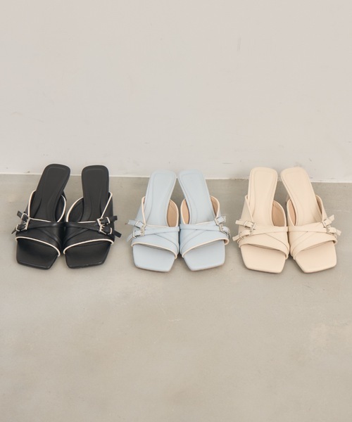 NEUNA（ヌナ）の「バイカラーベルトサンダル（サンダル・レディース・アイボリー/ブラック/ライトブルー・37/38/39）」の22枚目の写真