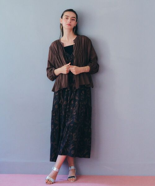 YECCA VECCA（イェッカヴェッカ）の「リボンデザインシアーブラウス（シャツ/ブラウス・レディース・ブラック/オフホワイト/ブラウン・FREE）」の13枚目の写真