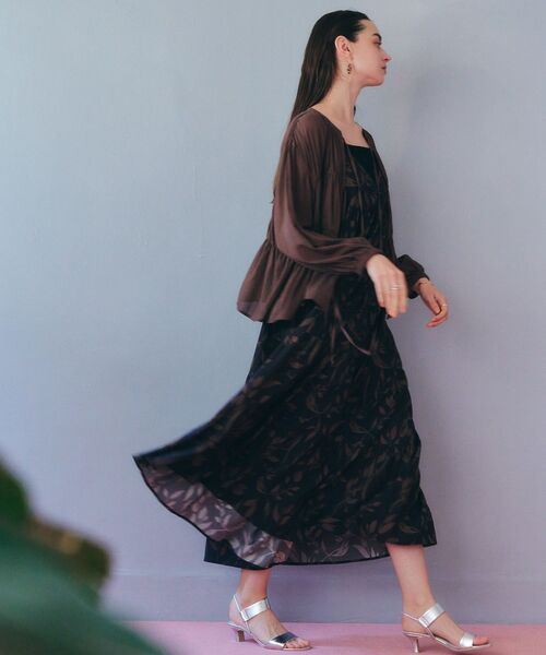 YECCA VECCA（イェッカヴェッカ）の「リボンデザインシアーブラウス（シャツ/ブラウス・レディース・ブラック/オフホワイト/ブラウン・FREE）」の15枚目の写真