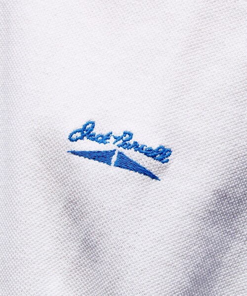 JACK PURCELL（ジャックパーセル）の「【Jack Purcell/ジャックパーセル】鹿の子 ラインポロシャツ ワンポイント（ポロシャツ・メンズ・オフホワイト/ブルー/ブラック・M/L/S）」の17枚目の写真