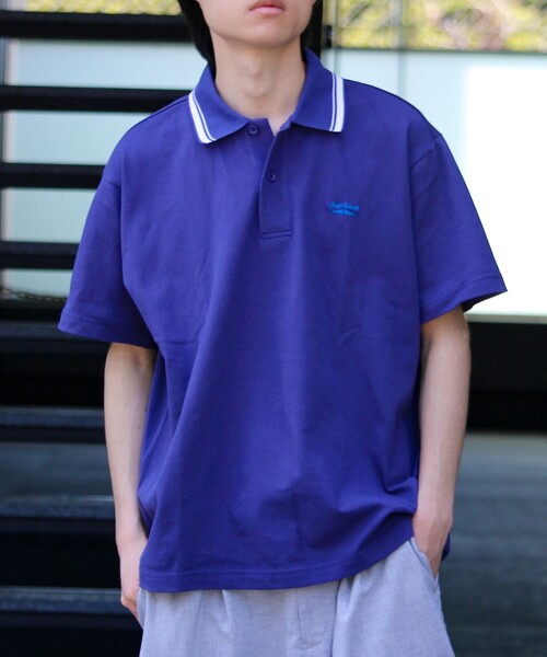 JACK PURCELL（ジャックパーセル）の「【Jack Purcell/ジャックパーセル】鹿の子 ラインポロシャツ ワンポイント（ポロシャツ・メンズ・オフホワイト/ブルー/ブラック・M/L/S）」の20枚目の写真