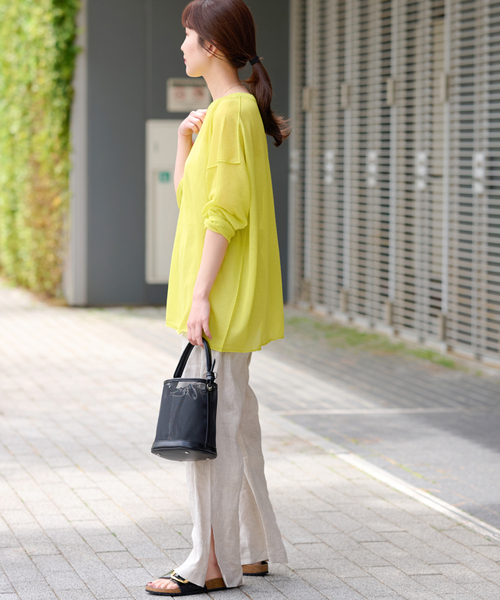ニット セーター 程よい透け感で大人見えサマーニットプルオーバー レディース JOURNAL STANDARD relume ニット セーター 程よい透け感で大人