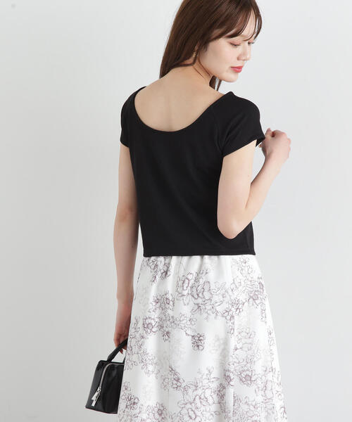PROPORTION BODY DRESSING(プロポーションボディドレッシング)の「前後2WAYデコルテカットソー / 1215160500(Tシャツ/カットソー・レディース・ホワイト/ブラック/ライトグリーン・FREE)」の5枚目の写真