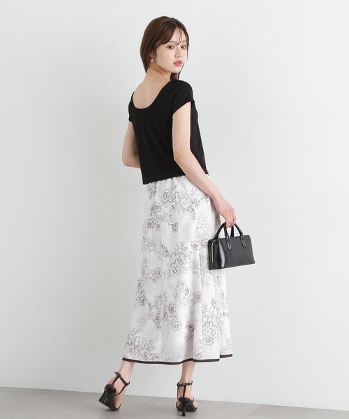 PROPORTION BODY DRESSING(プロポーションボディドレッシング)の「前後2WAYデコルテカットソー / 1215160500(Tシャツ/カットソー・レディース・ホワイト/ブラック/ライトグリーン・FREE)」の7枚目の写真