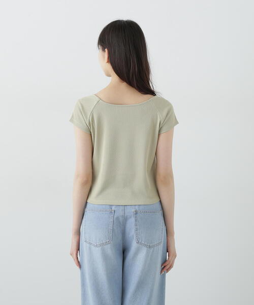 PROPORTION BODY DRESSING(プロポーションボディドレッシング)の「前後2WAYデコルテカットソー / 1215160500(Tシャツ/カットソー・レディース・ホワイト/ブラック/ライトグリーン・FREE)」の17枚目の写真