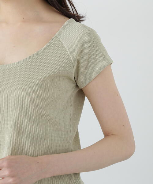 PROPORTION BODY DRESSING(プロポーションボディドレッシング)の「前後2WAYデコルテカットソー / 1215160500(Tシャツ/カットソー・レディース・ホワイト/ブラック/ライトグリーン・FREE)」の19枚目の写真