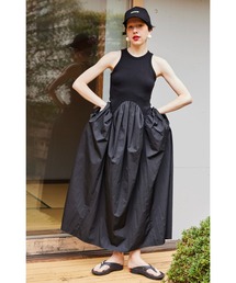 IRREGULAR SHIRRING COCOON CAMI OP（ワンピース）｜OMMO（オーエム